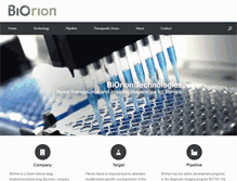 Tablet Screenshot of biorion.com